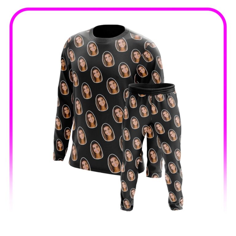 Kit com 1 Pijama Personalizado com foto Masculino