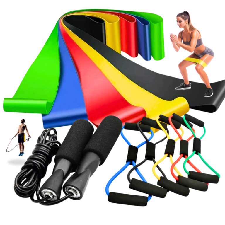 Kit Treine Em Casa Completo Elástico Extensor Cro