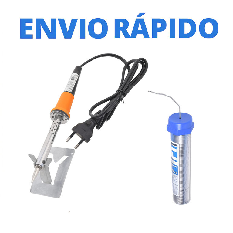 Kit Ferro de Solda  110V ou 220V + Estanho  Envio 