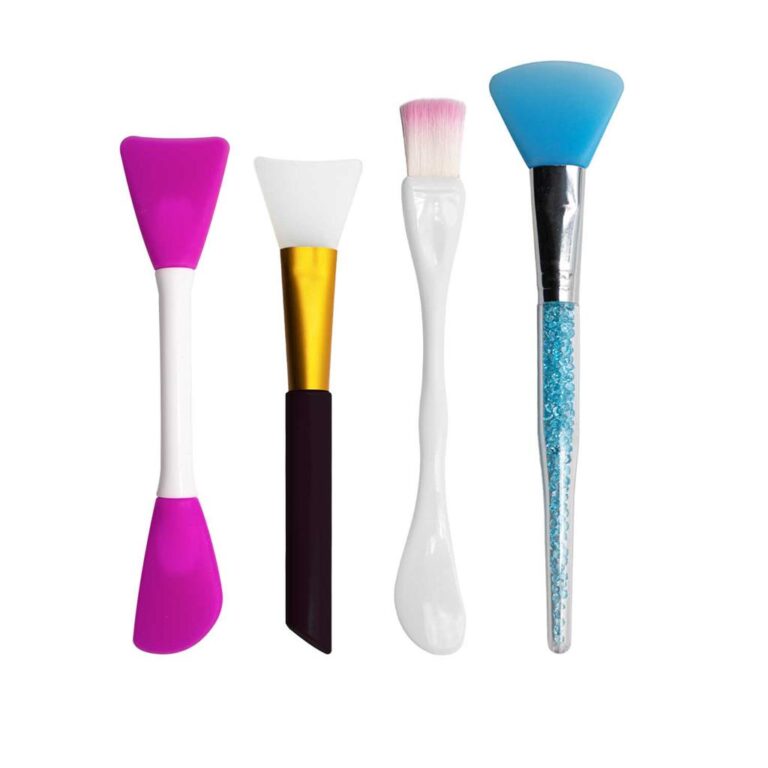 Kit 4 Espátulas Silicone para Aplicação Máscar