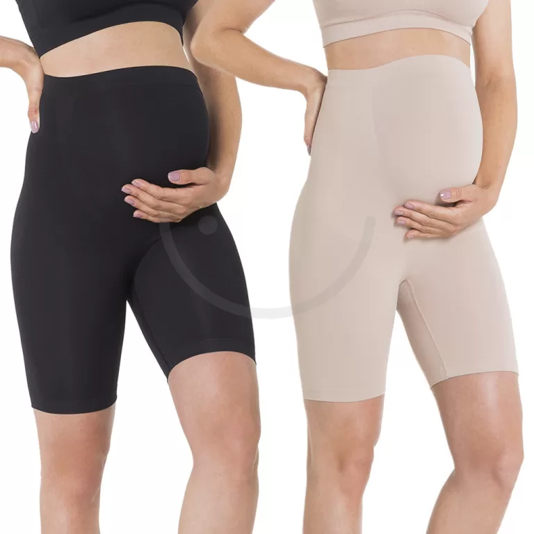 Kit com 2 Bermudas Alta Gestante Maternidade Trifi