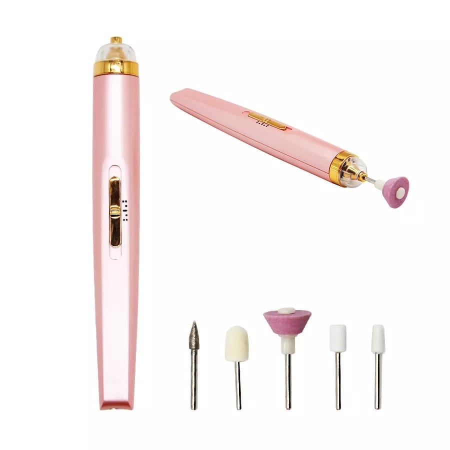 Lixadeira Lixa De Unha Alicate de unha Remover 5 em 1 Manicure Cutícula Portátil Recarregável Salon