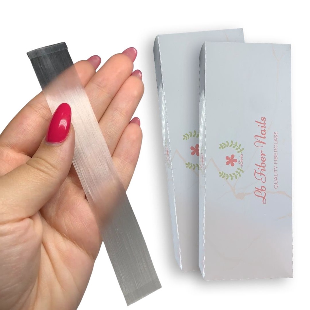 Fibra de Unha de Vidro Pronta pra uso – 50 Unhas – LB Fiber Nails – PROMOÇÃO