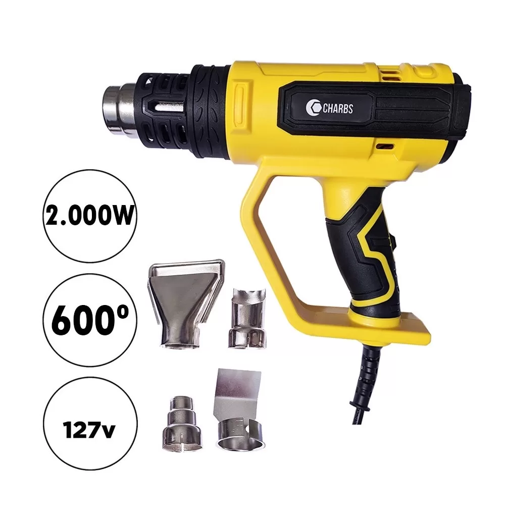 Soprador Térmico Profissional 2000W 600° 110V CH-2414 Charbs