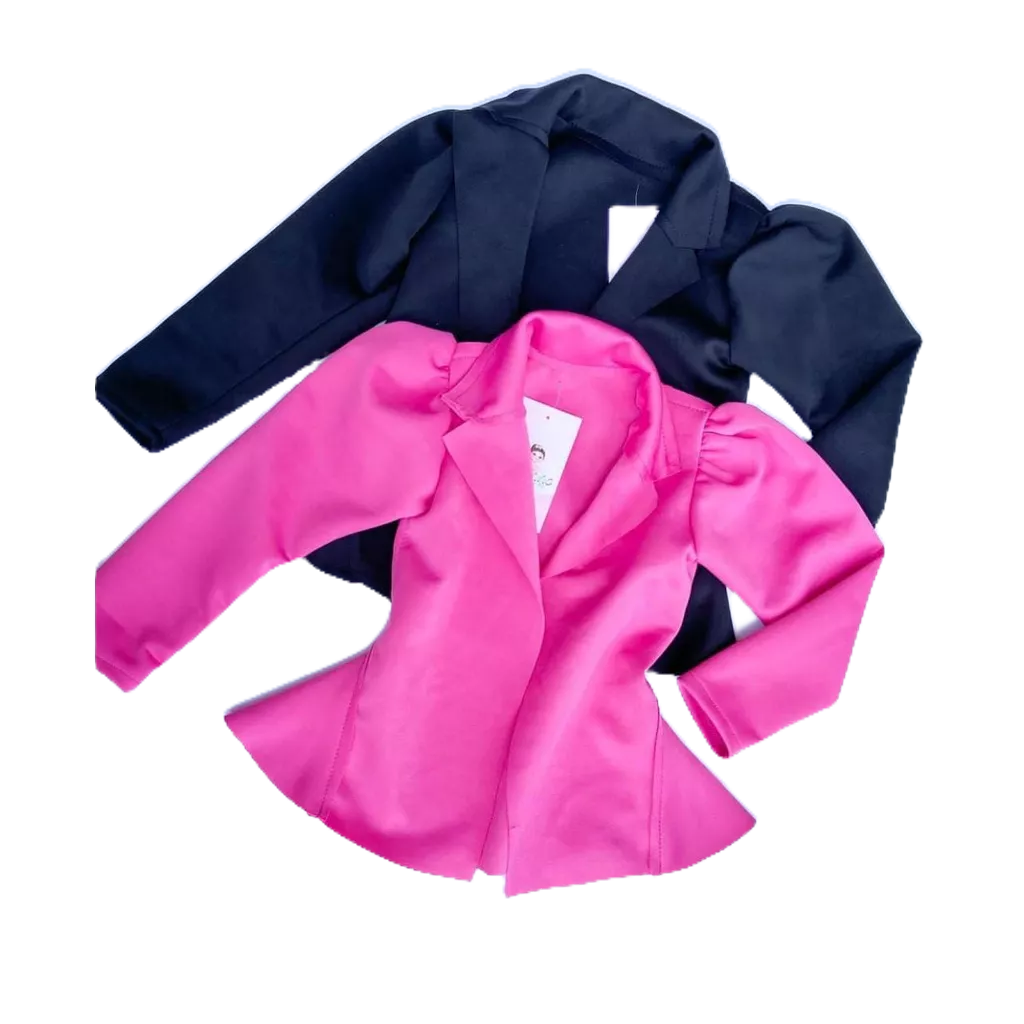 Blazer Infantil Neopreme Casaco Inverno Frio Moda Bloguerinha Mini Diva Estiloso Lançamento