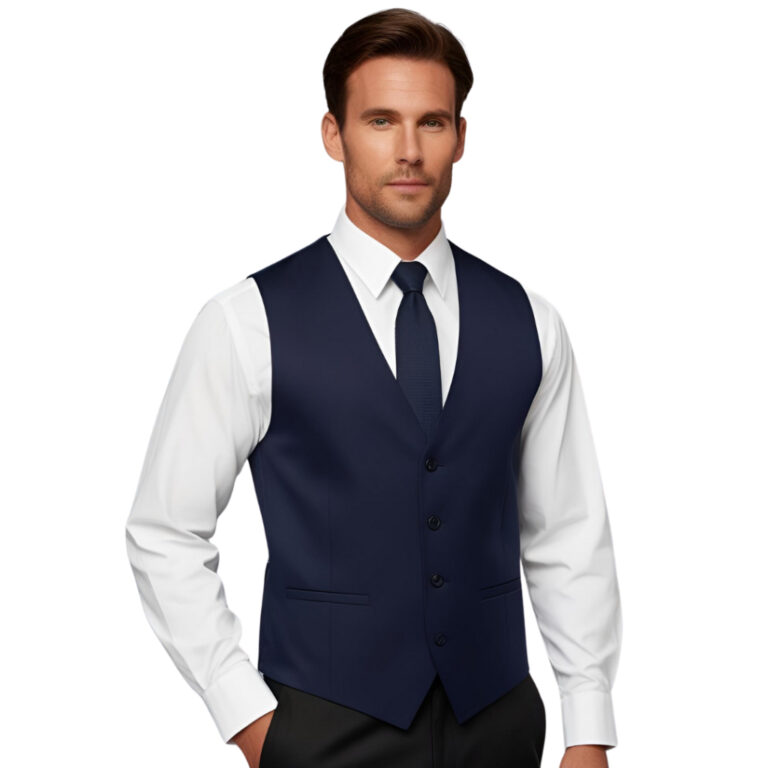Colete Slim Oxford Social Masculino Luxuoso Lança