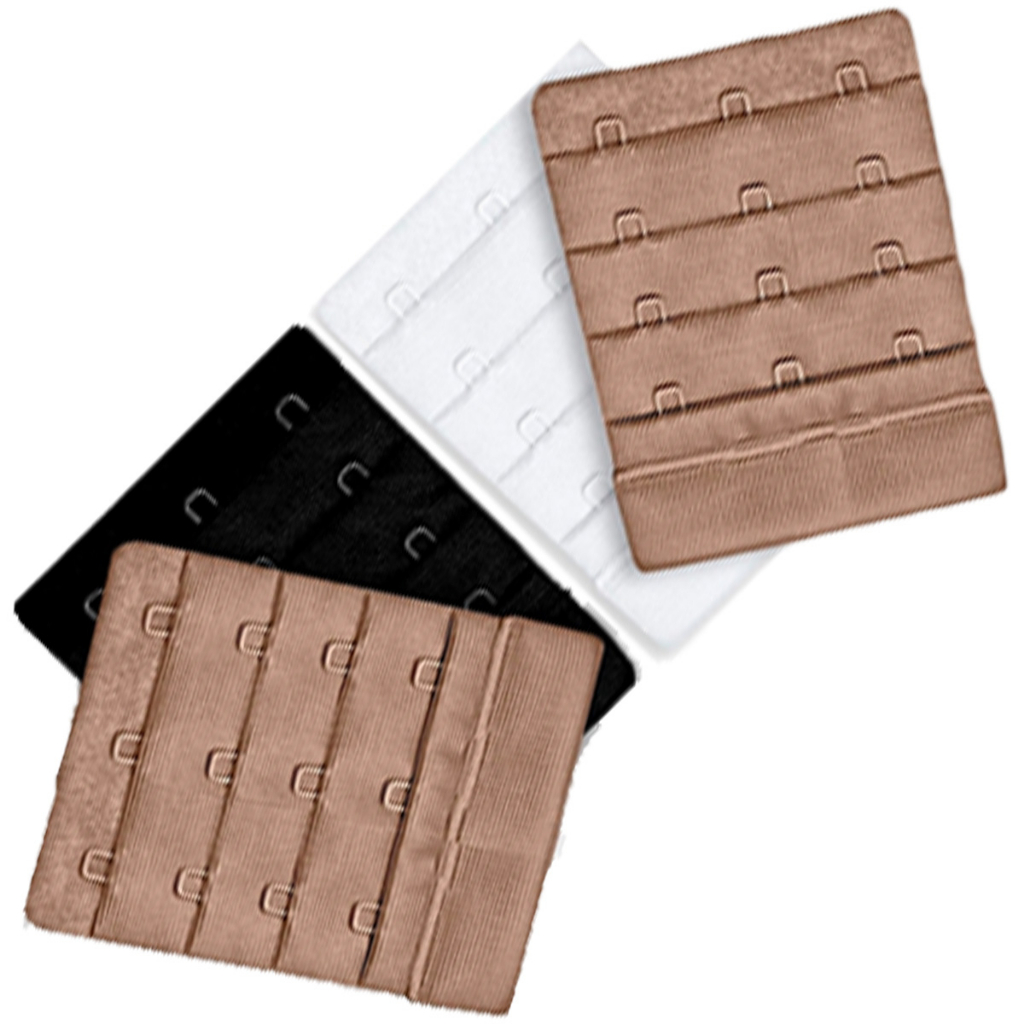 Kit 2 Extensor Triplo Hope Ke 20060 3 Ganchos Poliamida Encaixar no Sutia Ajuste Perfeito Conforto D