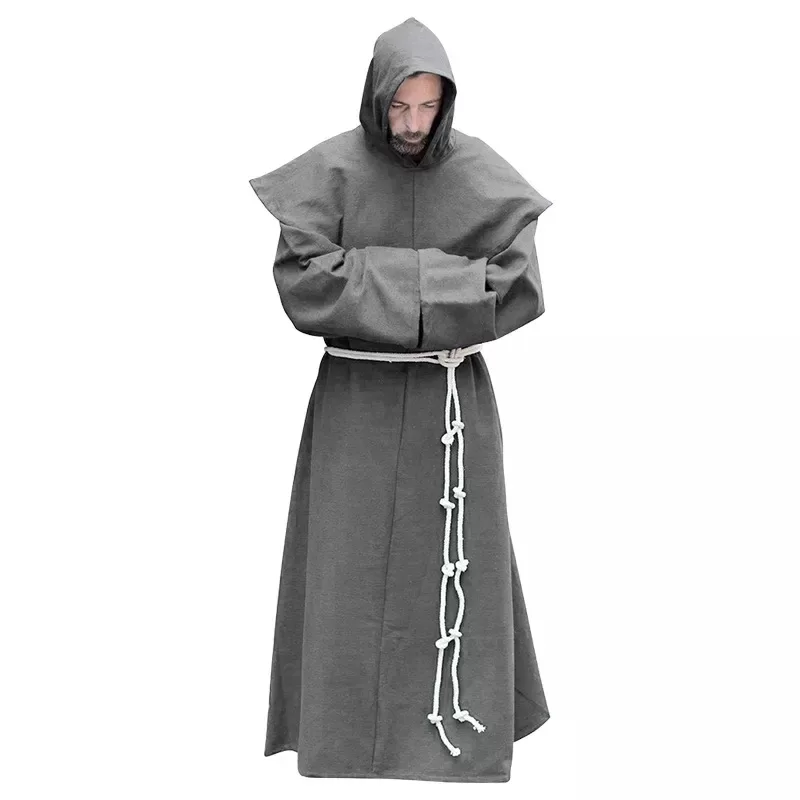 fantanda de frade sacerdote medieval festa Halloween