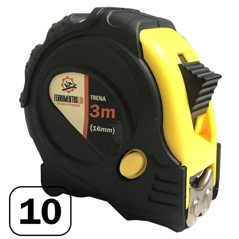 Trena Manual Emborrachada 3 Metros 3 Travas 10 Unidades Ldi