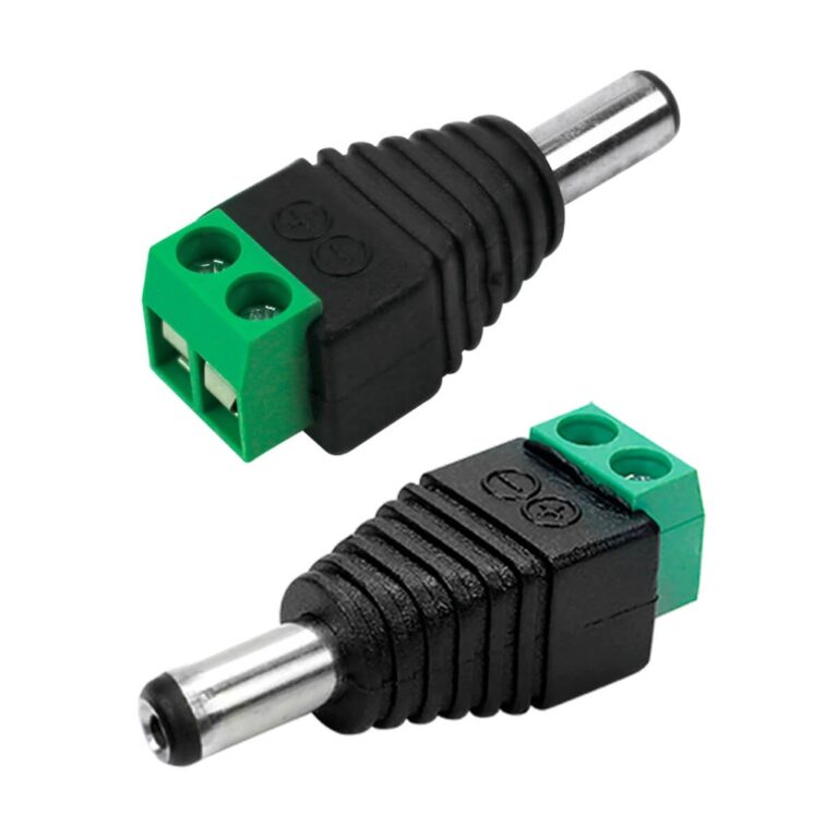 10X Conector Plug P4 Macho Com Borne P/ Cftv Câme