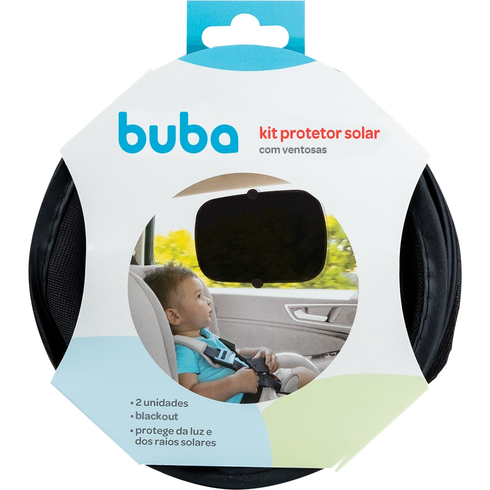 Protetor Solar Com Blackout Buba Lançamento Carro Infantil Para Carro Com Ventosa Protege Sol