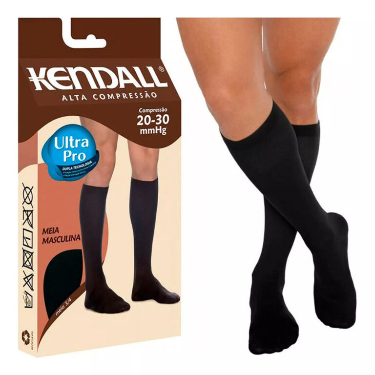 Meia 3/4 Masculina Alta Compressão 20-30 mmHg Ken