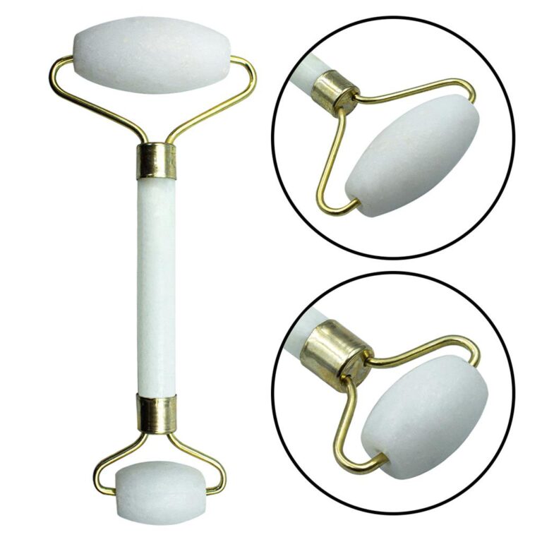 Rolo Massageador Facial Pedra de Jade Anti Rugas A