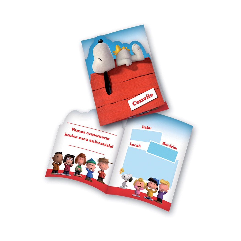 Convite Snoopy Festcolor 8und