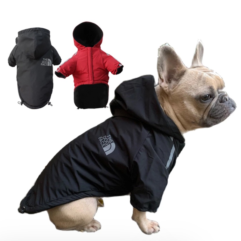 Capa De Chuva Para Cachorro De Estimação À Prova Dágua De Algodão Com Capuz Refletiva