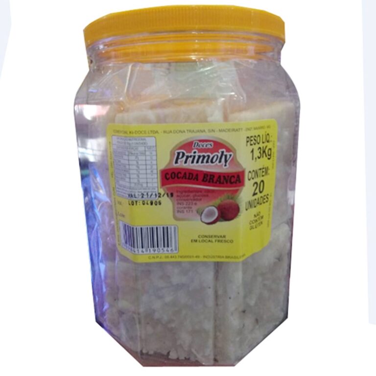 Cocada Branca Quadrada C/20un – Primoly