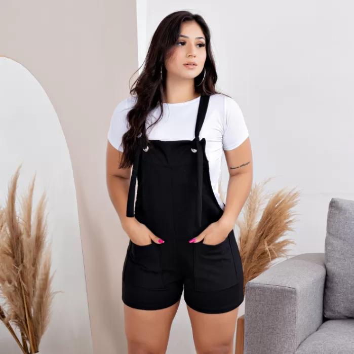 Jardineira Feminina Evangelica Macacao Feminino Sa