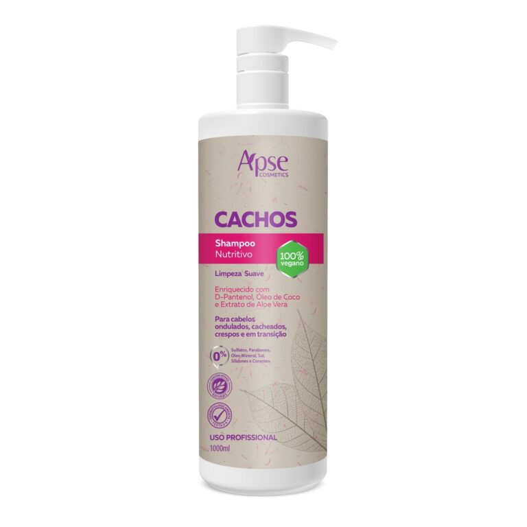 Shampoo PROFISSIONAL 1L + Apse + Nutritivo Cachos