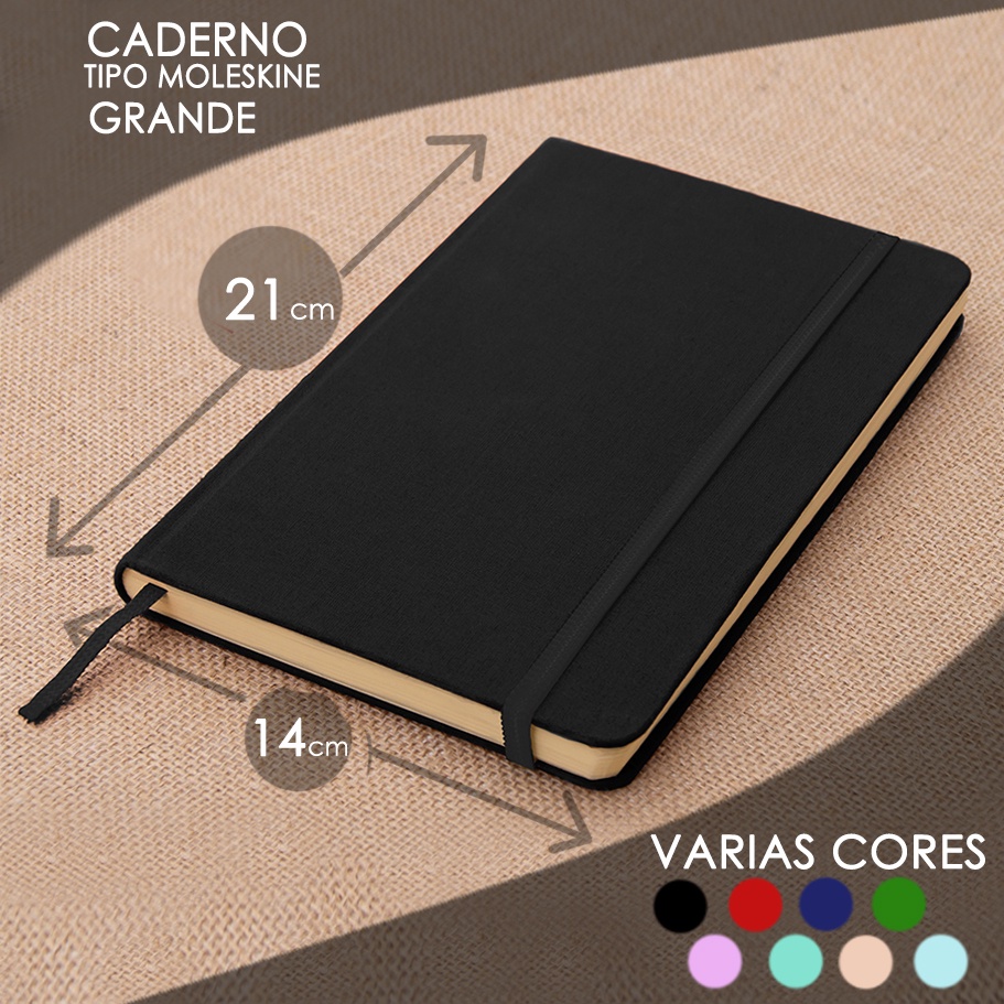 Caderno Sketchbook ou de anotações  GRANDE 21x14cm –  A5 caderneta de desenho ou de notas