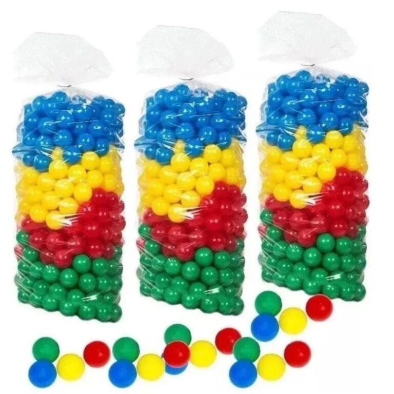 100 Bolinhas Plásticas Coloridas Para Piscina Inf