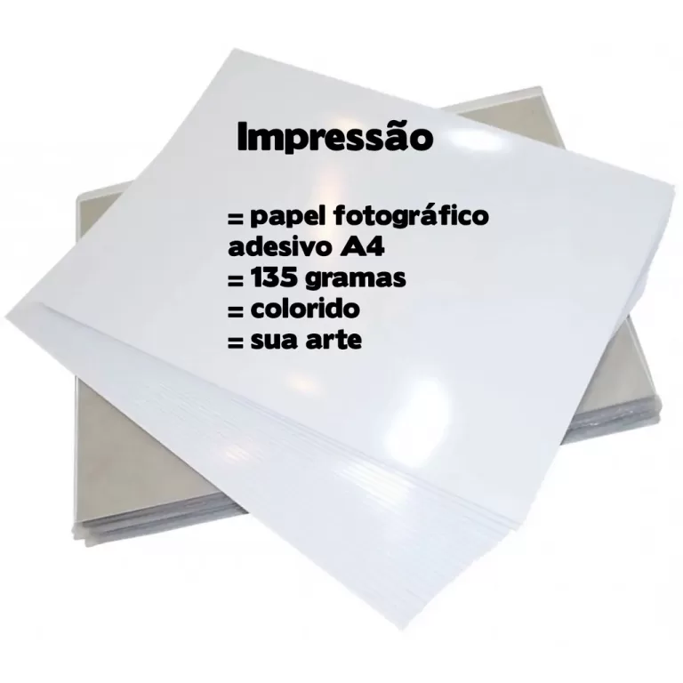impressão folha a4 adesivo papel  sua imagem sua 