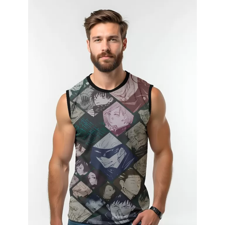 Camiseta Dry Fit Masculina UV 50+ Jujutsu Kaisen E