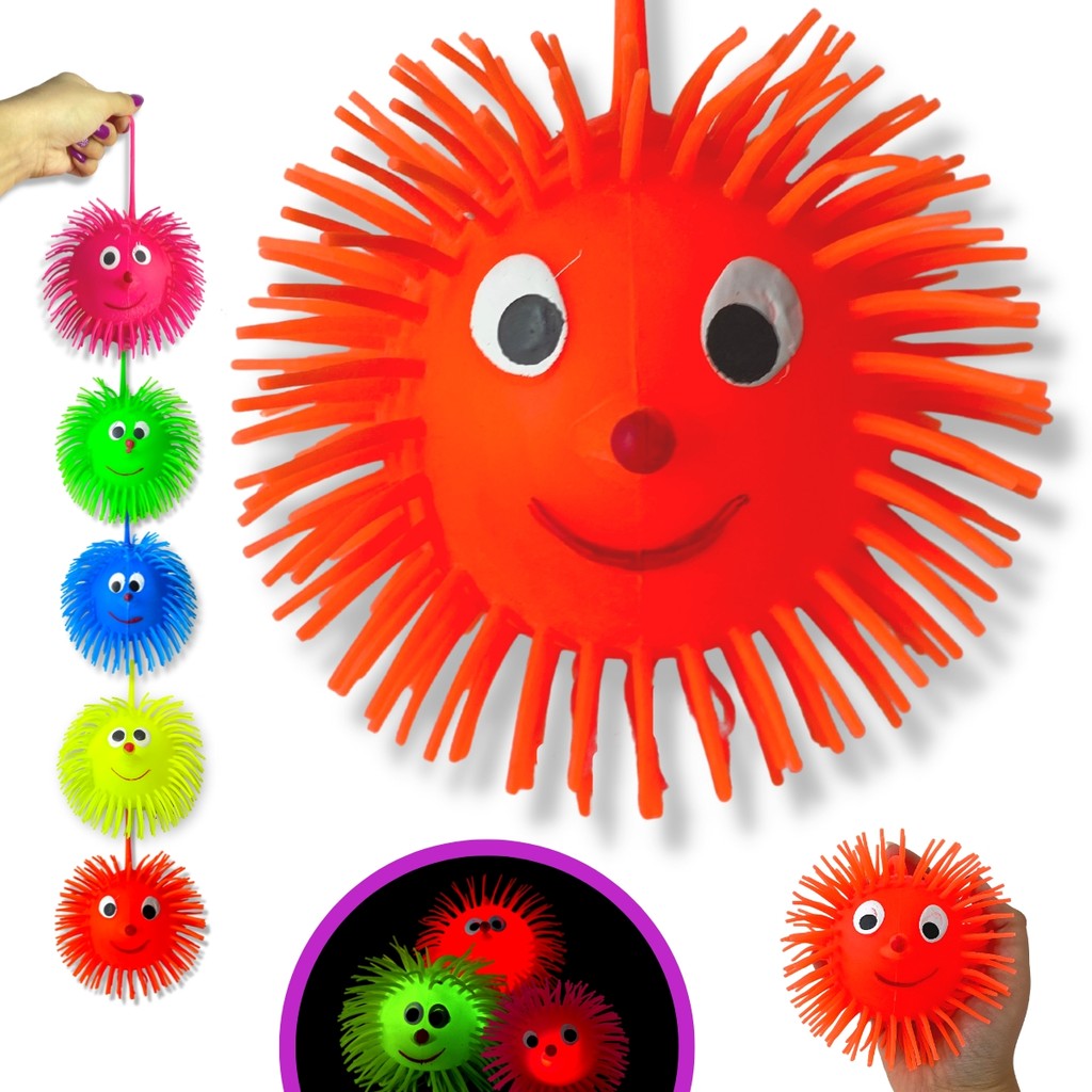 Bola Ioiô Com Luz Bolinha Macia Infantil Brinquedo