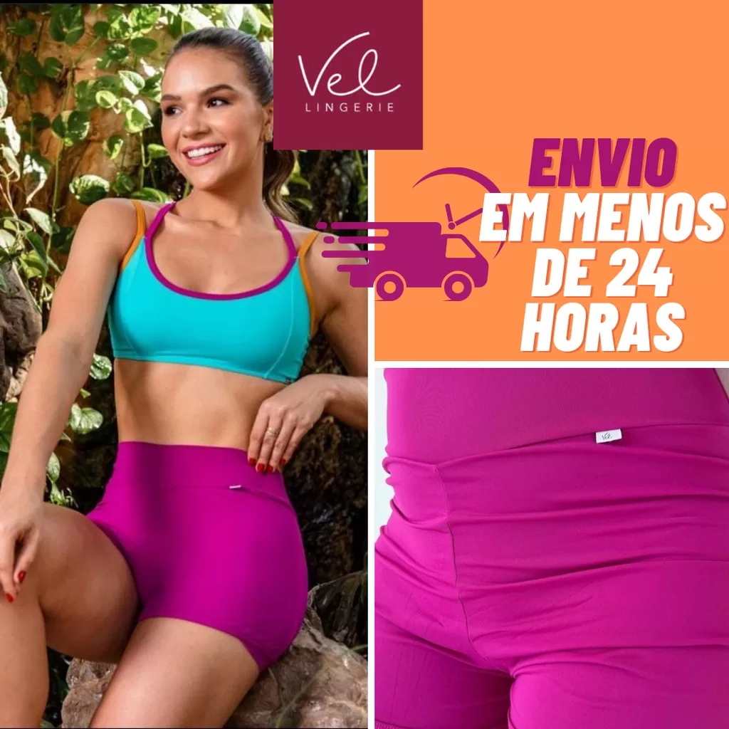 Short Feminino Academia Fitness da Marca Vel Lingerie