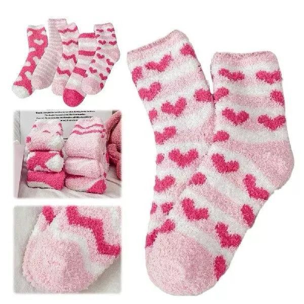 Kit 3 Meias De Lã Felpuda Grossa Para Frio Adulto