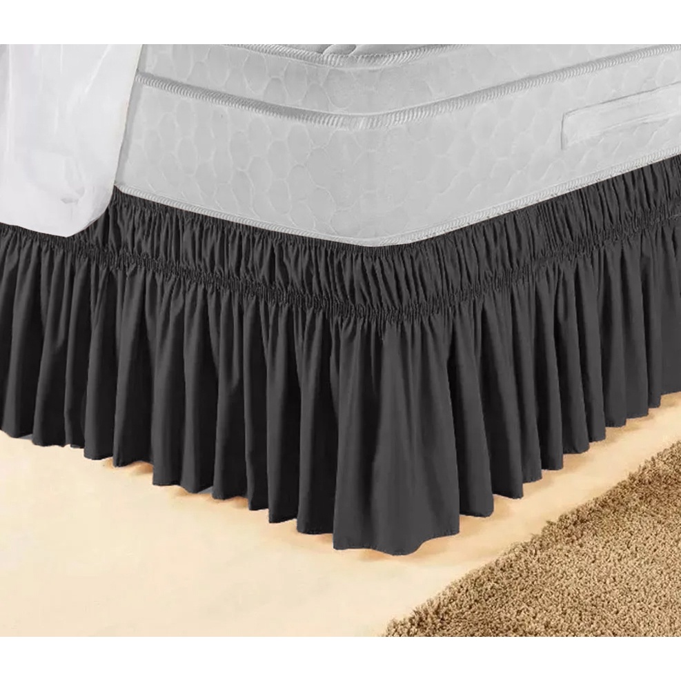 Saia Para Cama Casal Com 2 elásticos cama Box Casal