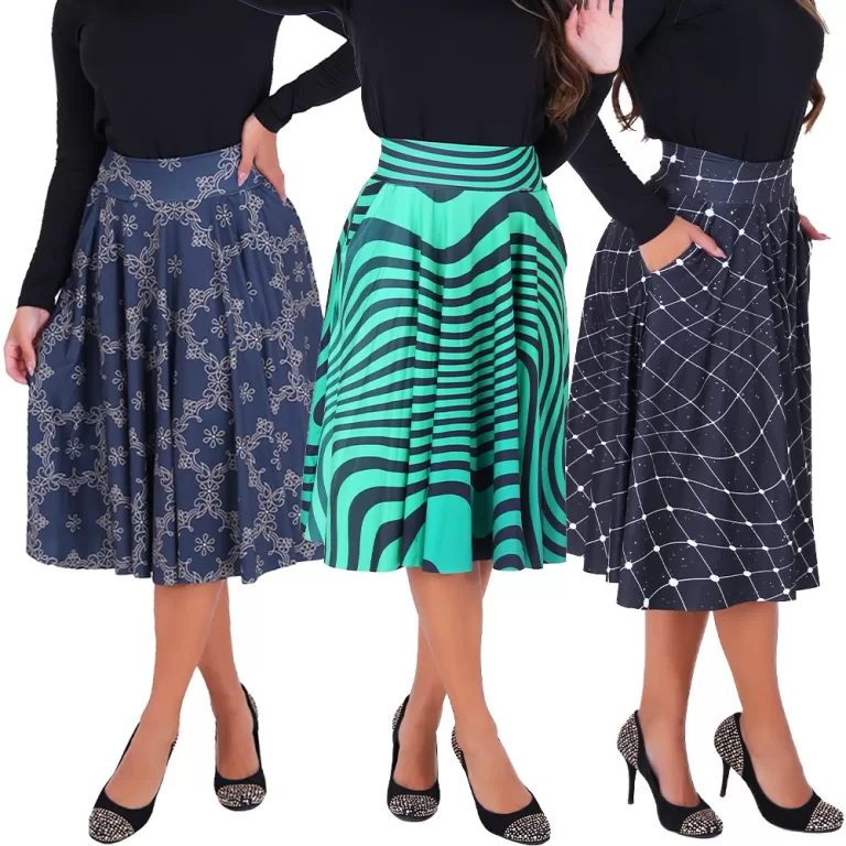 Kit 3 Saias Godê Moda Feminina Evangelica Sublima