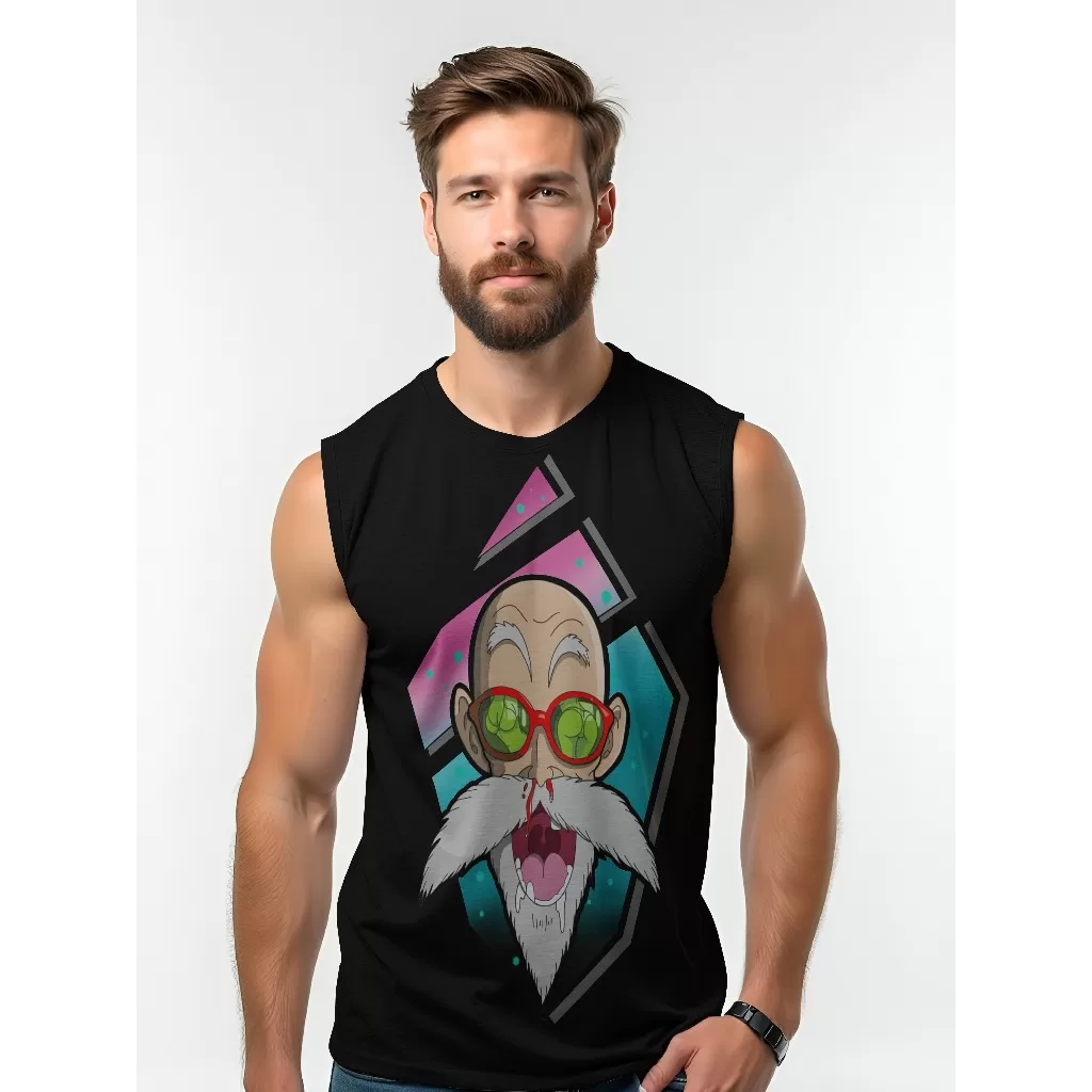 Camiseta Dry Fit Masculina UV 50+ Mestre Kame Estampada Academia Corrida Treino Casual