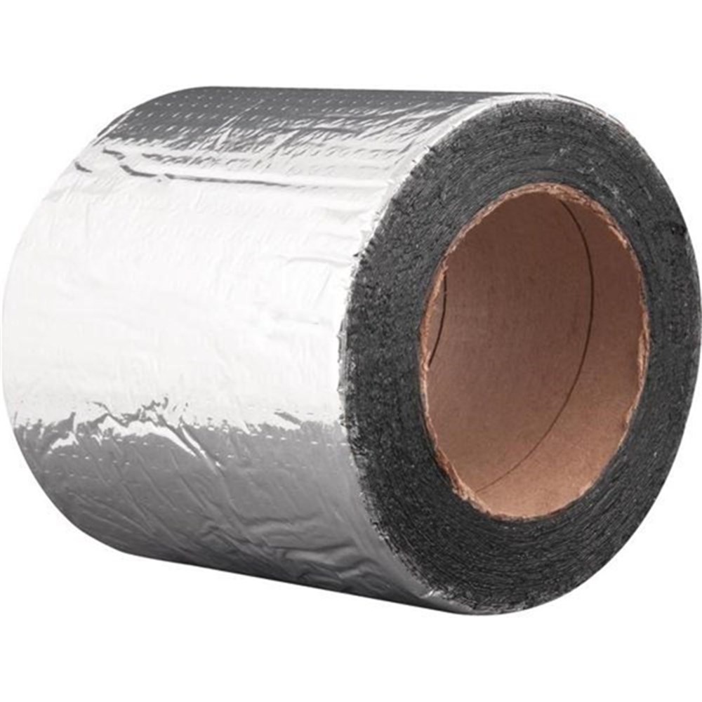 Fita Impermeabilizante Manta Asfaltica Auto Adesiva Aluminio Multiuso Reparos Tapa Goteiras c/ 10mts