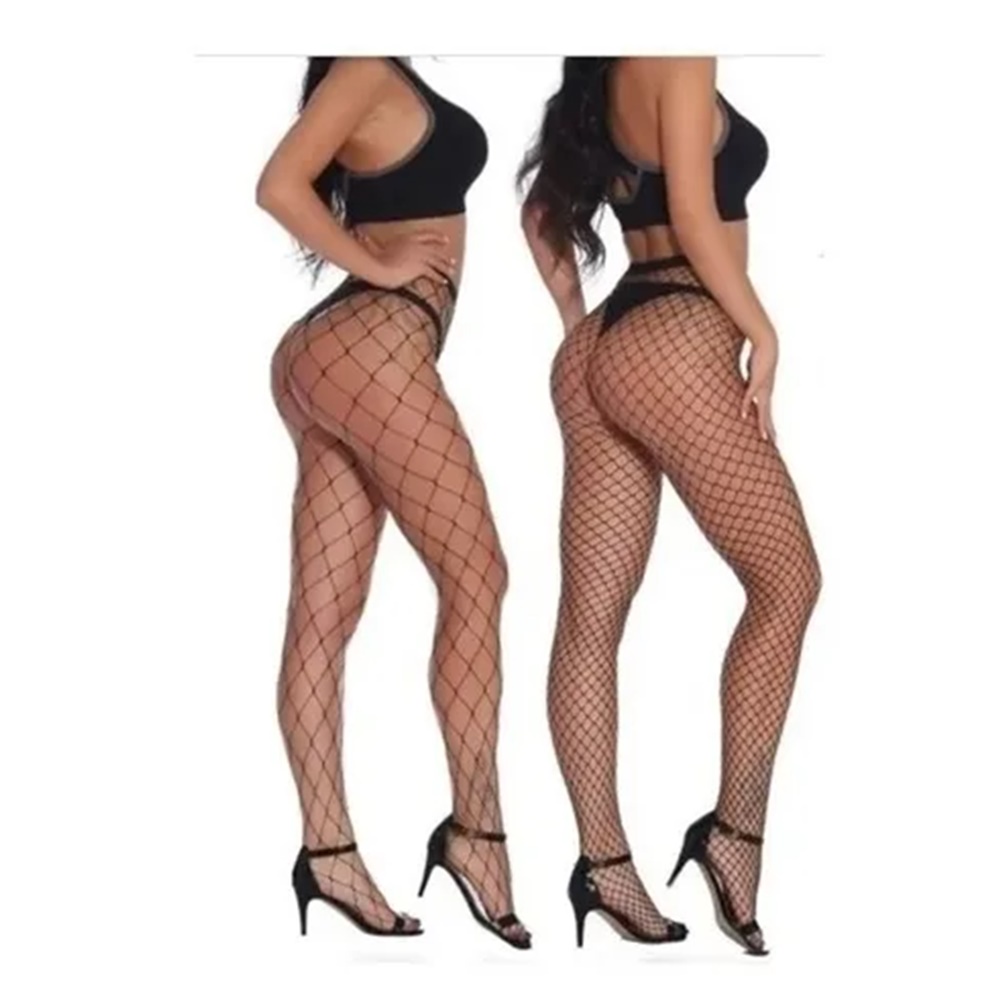 Meia Calça Arrastão Trama Aberta Rede Gotica Atacado