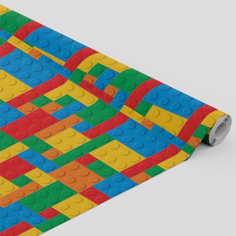 Tecido Oxford Estampado Blocos de Montar Coloridos