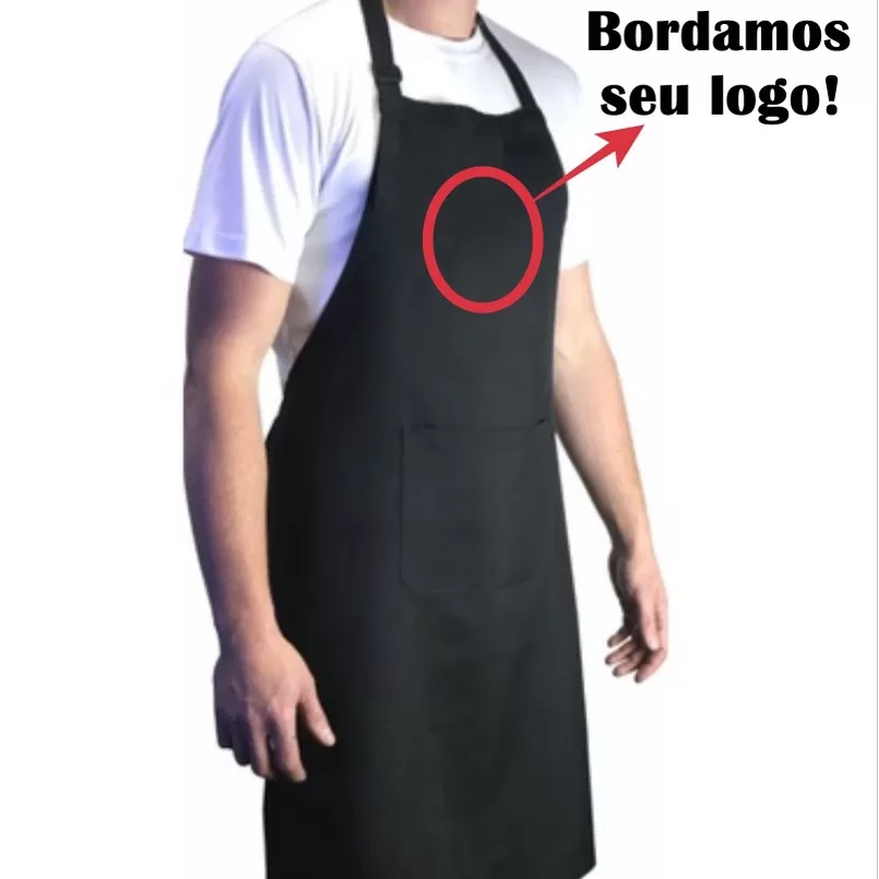 kit 10 aventais bordado