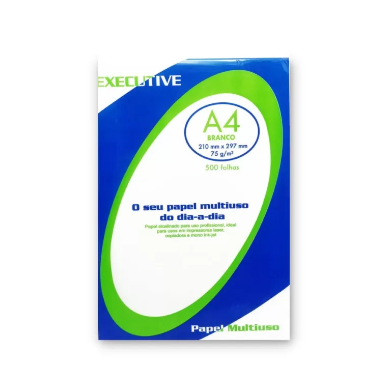 Papel Sulfite Branco A4 75g Premium Pacote 500 Fol