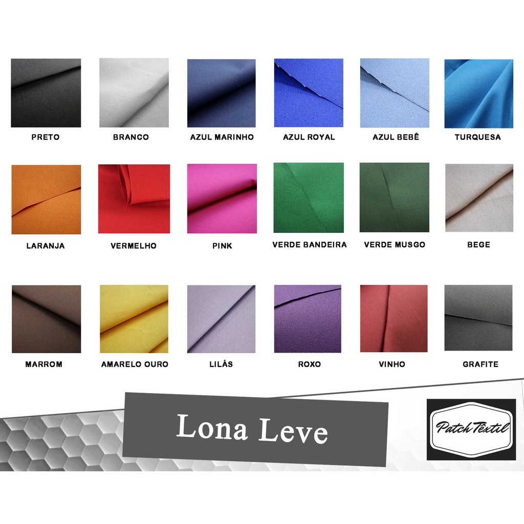 Lona Leve Com Goma – Bolsas Mochilas Sacolas – 50 cm