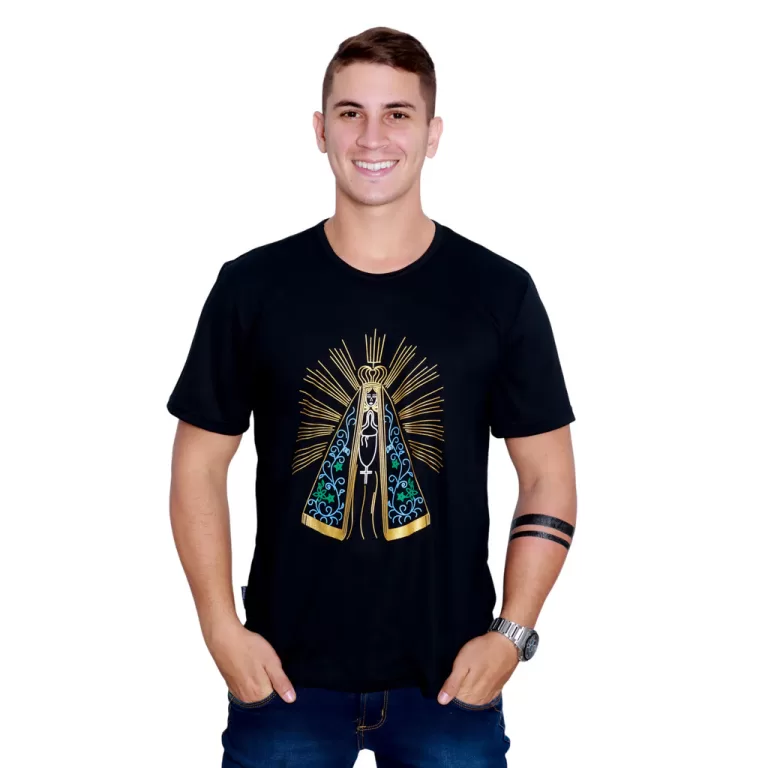 Camiseta Religiosa Católica Nossa Senhora Apareci