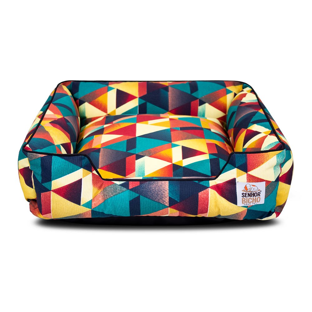 Cama de Cachorro 100% Impermeável com Proteção UV Caminha Pet Pandora 63×63 Geometric