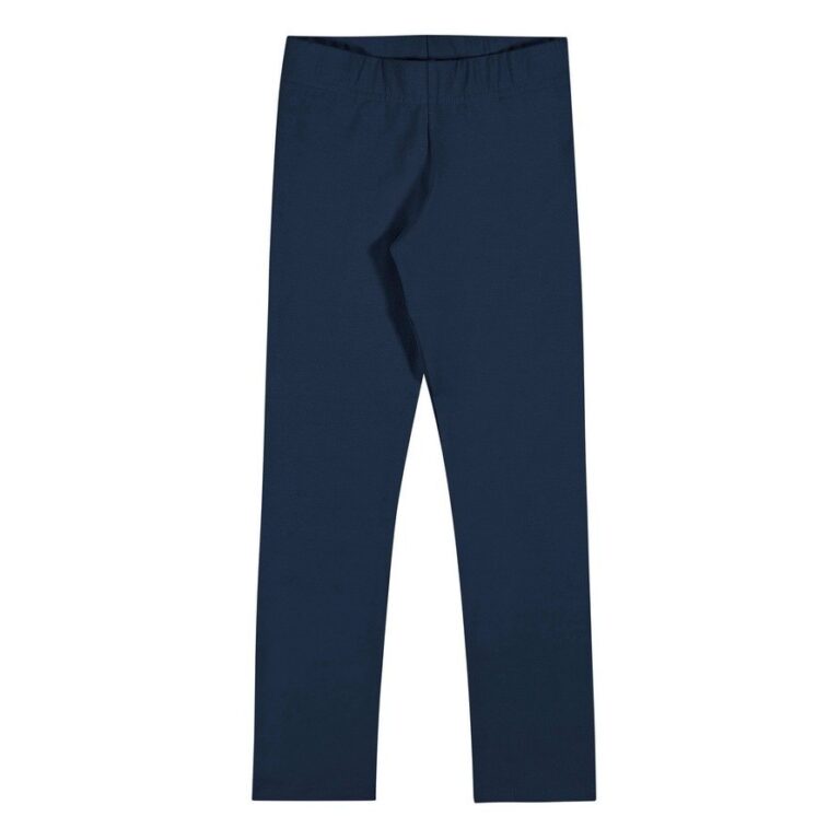 Calça de Moletom Menina Infantil Azul Básica Con