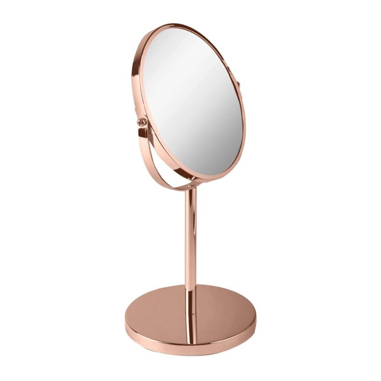 Espelho Para Maquiagem De Mesa Dupla Face 360o 5x 