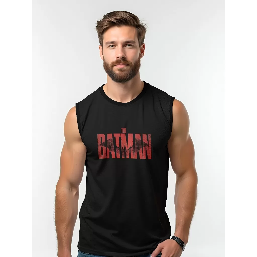 Camiseta Dry Fit Masculina UV 50+ New Batman Estampada Academia Corrida Treino Casual
