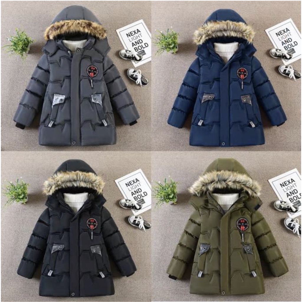 Casaco Sobretudo Bobojaco Peluciada C Capuz Pelos INFANTIL – Entrega Imediato  Parka Look Piramide