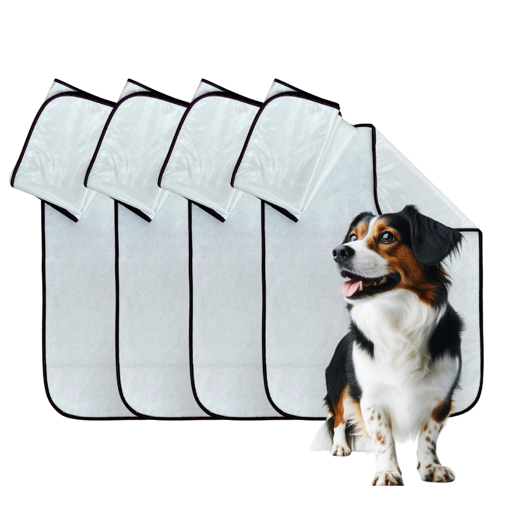 Kit 4 Uni. Tapete Higiênico Lavável Para Pet Cachorro Cão Xixi de Cachorro Bandeja Reutilizável