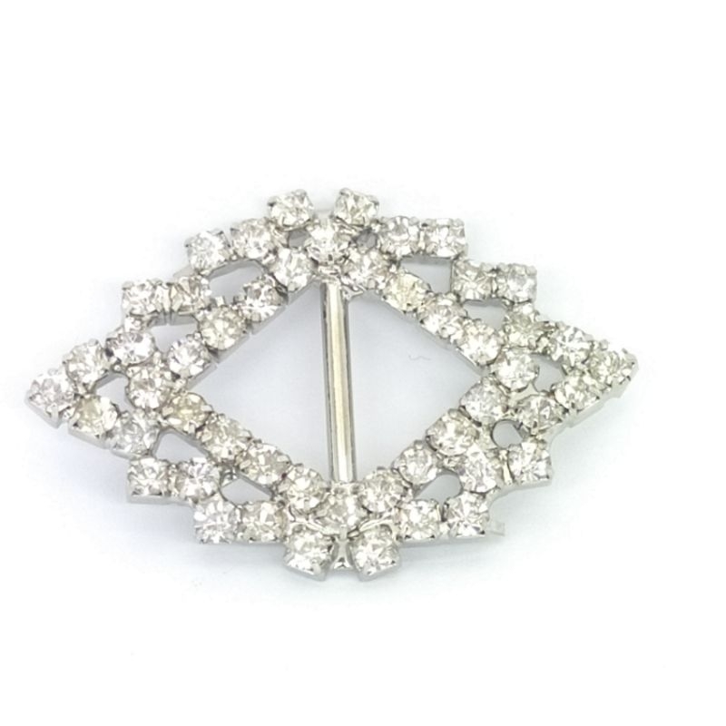 Fivela Losango Strass 2 unidades. Cód: Prat7J/4cx3