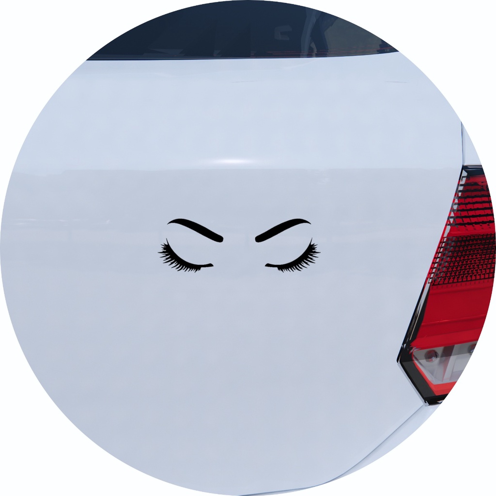 Adesivo de Carro Beleza Sobrancelha e Cílios