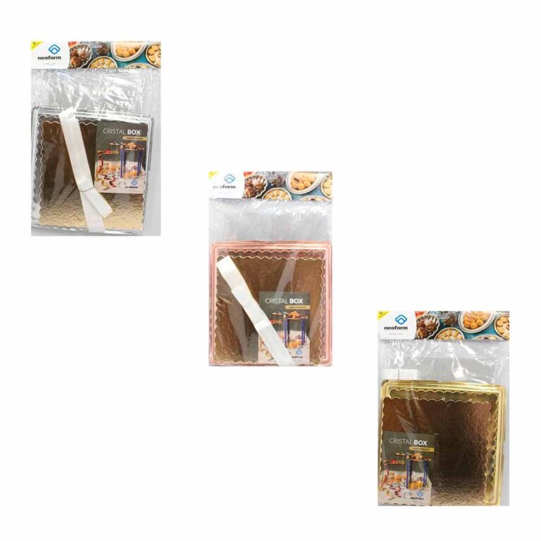 Cristal Box Quadrada Alta Neoform 30x25cm 1und