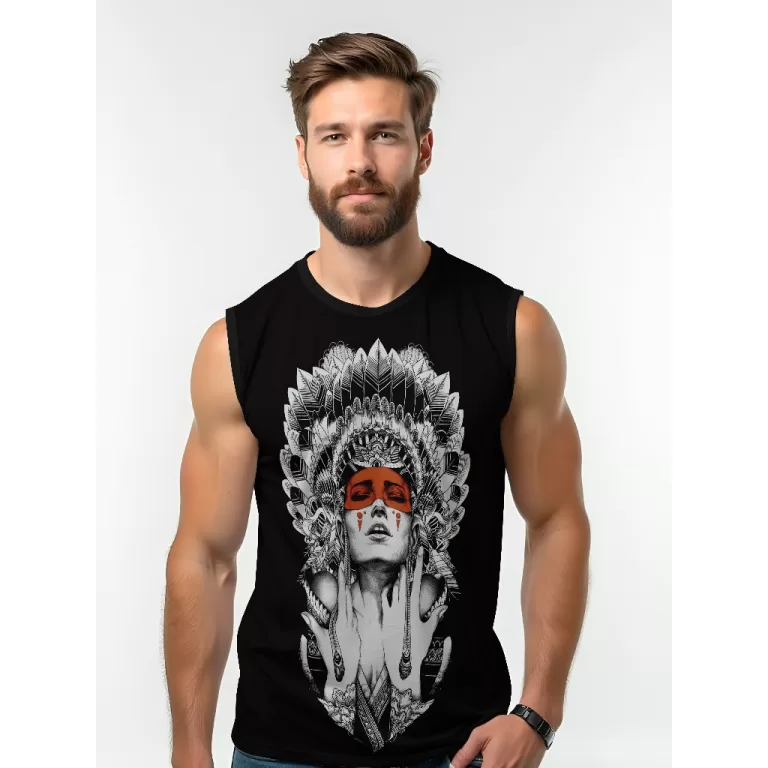Camiseta Dry Fit Masculina UV 50+ India Estampada 