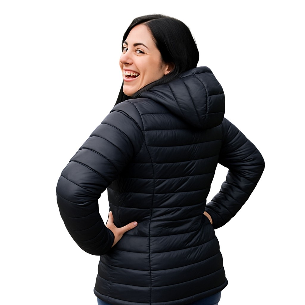 Jaqueta Feminina Plus Size Bobojaco Corta Vento Zíper Capuz